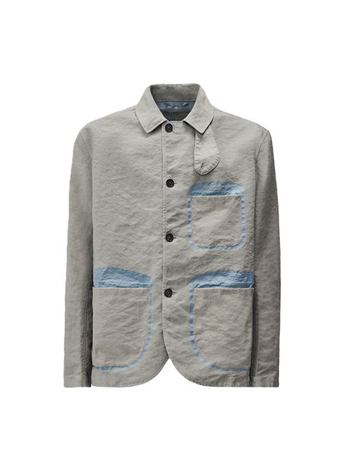 Button Blazer Jacquard con doppia tintura in capo Massimo Osti Massimo Osti Studio | MBZ200A110685G904 DOVE